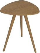 Mesa Lateral Unique em MDF Louro Pés em Madeira Marin