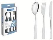 Faqueiro Tramontina Cosmos em Aço Inox com Facas de Mesa 24 Peças