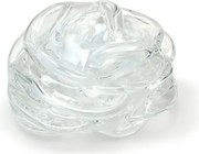 Peso Flor Rosa Branca Murano Cristais Cadoro