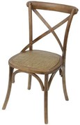 Cadeira Katrina Top Madeira Escura Assento Rattan - 46523 Sun House