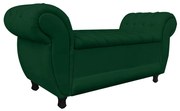 Recamier Baú Londres 120cm Suede M11 - D'Rossi - Verde