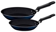 Jogo de Frigideiras Tramontina Ravena Azul em Alumínio Antiaderente Starflon 2 Peças