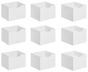 Kit 9 Gavetas para Nicho Organizador Q01 Branco - Mpozenato