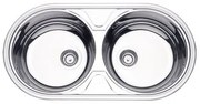 Cuba de Sobrepor Tramontina Luna Duo 2C 36 BS em Aço Inox Alto Brilho 84 x 44 cm
