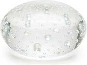 Peso Tela Achatado Transparente Murano Cristais Cadoro