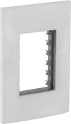 Placa Com Suporte 4X2 3 Modulos Branco Inova Pro