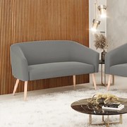 Namoradeira Stella Suede Pes Palito Natural D03 - D'Rossi - Grafite
