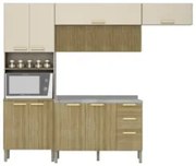 Armário de Cozinha 5 Peças Urban02 Balcão com Pia 120cm Z06 Freijó/Van