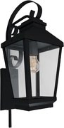 Arandela Vidro Aluminio Preto Smoking Ip62 Gold