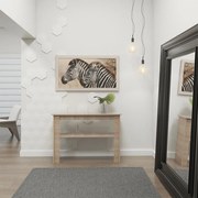 Aparador Sala Decoração Premium Prateleira Marrom Montana