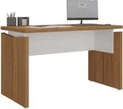 Mesa Para Escritório Home Office 145cm Corp A06 Freijó/Branco - Mpozen