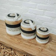 Pote em Bambu Black White | Bali