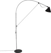 Luminaria De Piso Led Dimerizavel Aco Preto 6W 3000K Simple