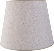 Cupula Tecido Bege Rustico Boca Larga 42Cm