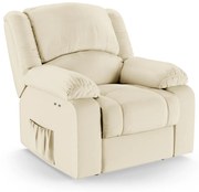 Poltrona do Papai Reclinável Melim Power Touch PU FH1 - D'Rossi - Bege