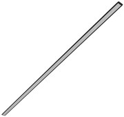 Perfil De Embutir Aluminio Para Fita Led 2M Stick Flat M - PRETO