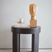 Escultura Decorativa "Face" Em Poliresina Madeira 32x11,5 cm M02 - D'Rossi