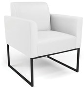 Poltrona Base Industrial Preto Marisa Corino - Branco