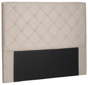 Cabeceira Tania Para Cama Box Casal 140 cm Suede S04 - D'Rossi - Bege