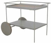 Carrinho Bar Tito Champagner Recouro Fendi Base Champagner 92cm - 67275 Sun House