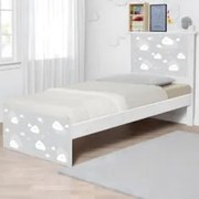 Cama Solteiro Infantil Para Colchão 188x88cm Nuvens K06 - Mpozenato