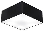 Plafon de Sobrepor Quadrado SP-3000 Cúpula Cor Preto