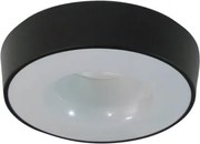 Plafon Sobrepor Aluminio Preto E27 15W Nice