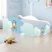 Cama Solteiro Infantil Baixa Para Colchão 188x88cm Aviador K06 - Mpoze
