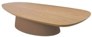 Mesa Centro Onix Baixa Louro Freijo Base Recouro Caramelo 138cm - 68861 Sun House