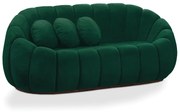 Sofá 2 Lugares Orgânico para Sala Cloud Bouclê E03 - D'Rossi - Verde