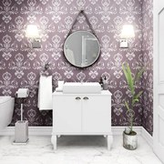 Gabinete De Banheiro Provençal Completo Balcão Cuba Espelho