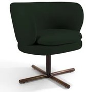 Kit 2 Poltronas Decorativas Melissa Base Xis Giratória Veludo C-303 Ve