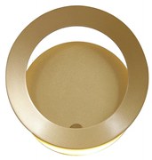 Arandela Ginga Ø17X10,5Cm French Gold Led 6W 3000K Bivolt | Bella Ilum...