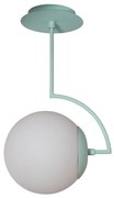 Plafon Allen 20X43,4X25,1Cm 1Xe27 Alumínio E Globo Ø20Cm - Usina 25001... (BT - Branco Texturizado, FOSCO)