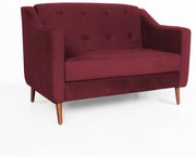 Namoradeira Bruna Pé Palito Suede Bordô Promoção