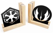 Aparador de Livros Star Wars - Jedis vs Sith Base Pinus