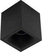 Plafon Sobrepor Aluminio 10Cm Square - PRETO