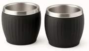 Kit 2 Xícaras para Café Tramontina em Aço Inox Preto 80 ml