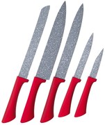 Conjunto De Facas Colorstone 5 Peças - Vermelho