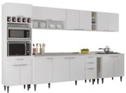 Armário de Cozinha CP07 Com Pia 180cm Pérola Z34 Branco     - Mpozenat