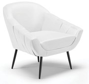 Poltrona Giovana Corino Pés Palito de Ferro D01 - D'Rossi - Branco