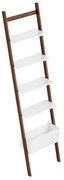 Estante Escada Sambalelê Branco e Mel - 42cmx1,69m