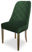 kit com 4 Cadeiras de Jantar Dublin Suede Verde Bandeira