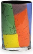 Vaso Japão Pequeno Lascas Coloridas Murano Cristais Cadoro