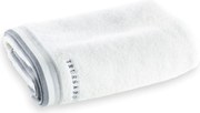 Toalha Rosto Trussardi Montello Branco Barra Cinza