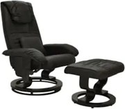 Poltrona do Papai Massageadora Elétrica com Puff Louis R02 Sintético P