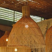 Luminária de Teto em Rattan | Ásia
