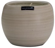 Vaso Vela Casca de Ovo decorativo em Cerâmica Carolina Haveroth – Manaus Fosco