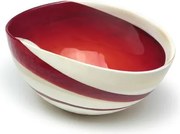 Bowl de Murano Vermelho Espiral Yalos