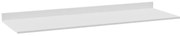 Tampo para Balcão de Cozinha com Rodapé Torfi 150cm MDP/BP Branco G96 - Gran Belo